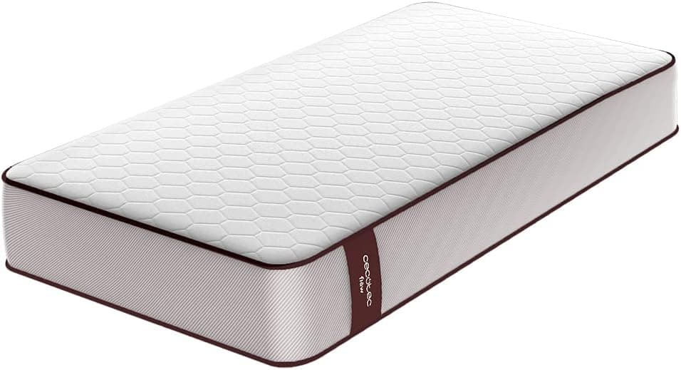 Cecotec Colchão viscoelástico Flow PureVital, 1900, medidas 135 x 190. Multicamadas, altura 21 cm, alta firmeza, núcleo FoamVital, dupla face sistema duplo para inverno e verão