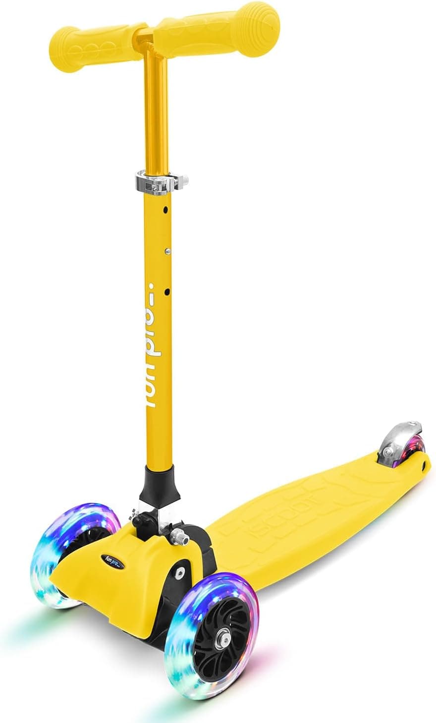 fun pro One | Trotinete infantil dobrável com rodas LED e certificação TÜV para crianças a partir dos 2 anos