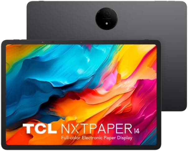 TCL NXTPAPER 14 WiFi, Tablet de 14,25" 2,4 K, Octa-Core, 8 GB de RAM (8 GB de extensão RAM), memória de 256 GB, bateria de 10000 mAh, carregamento rápido 33 W, Android 14, cinzento