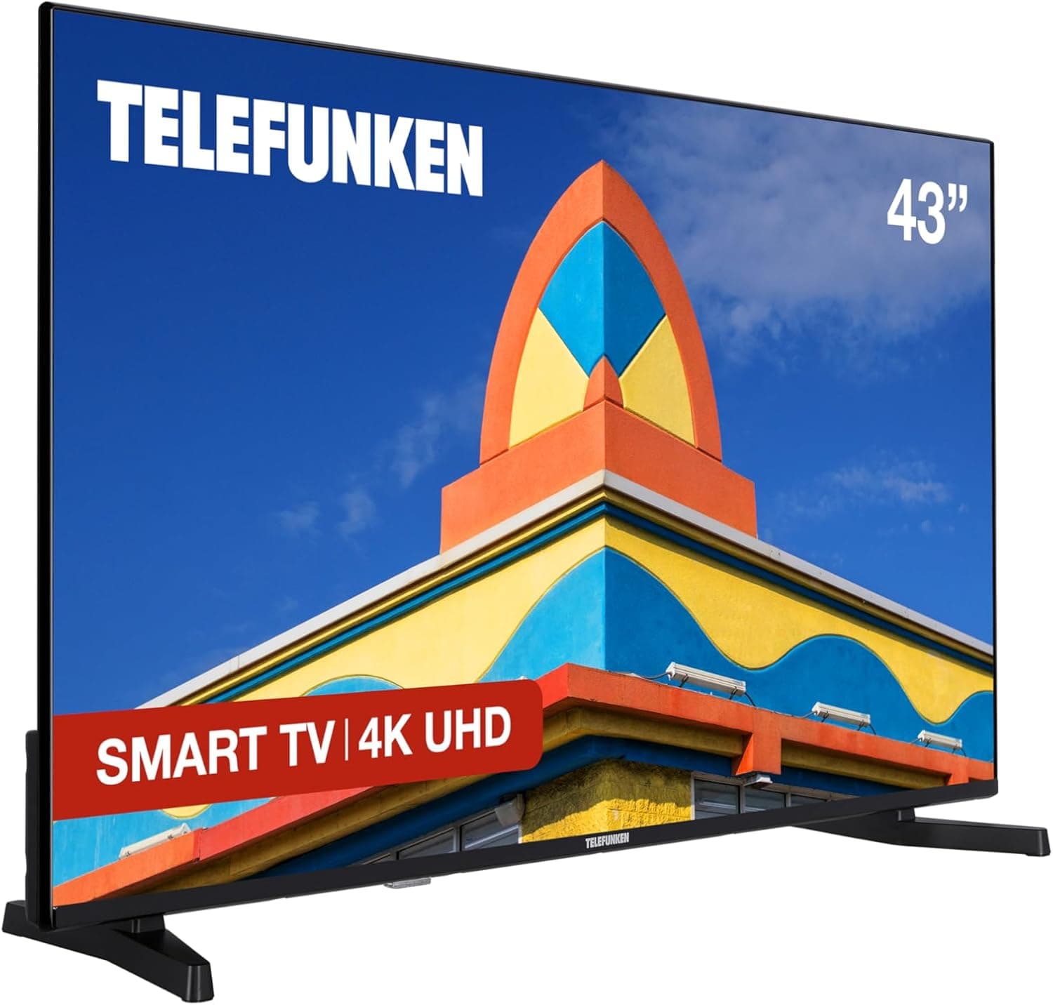 Telefunken 43DTUV725 2025 | Smart TV 4K UHD 43 polegadas com Dolby Vision e design sem moldura