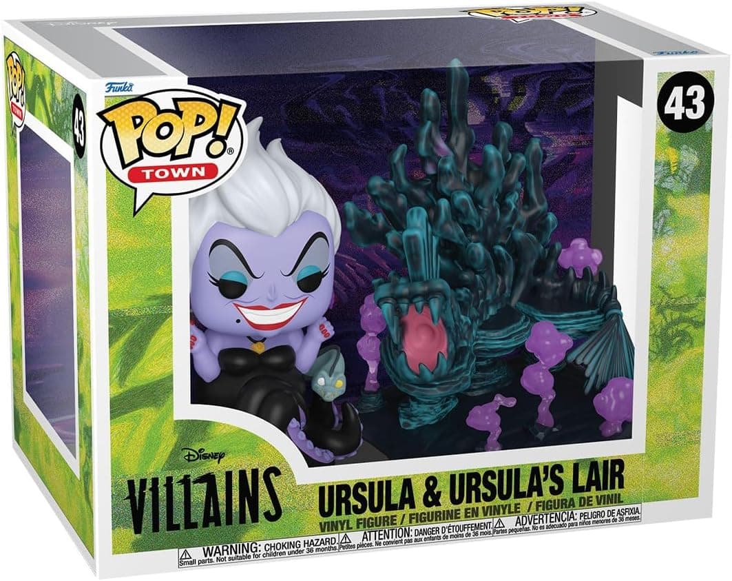 Funko Pop! Towns: Villains - Ursula's Lair - Disney Villains - Figura de vinil colecionável - ideia de presente - Mercadoria oficial