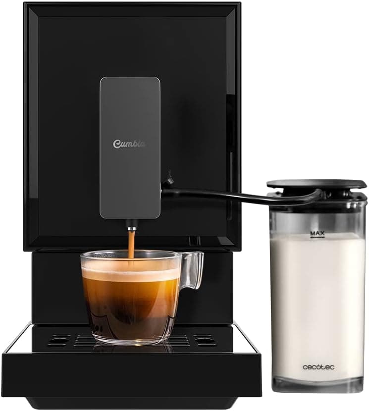 Cecotec Cafeteira super automática Power Matic-ccino creme. 1470 W, 19 bares, moinho integrado, Thermoblock, vapor, capacidade de 150 g de café e 1,2 litros de água, tanque de leite