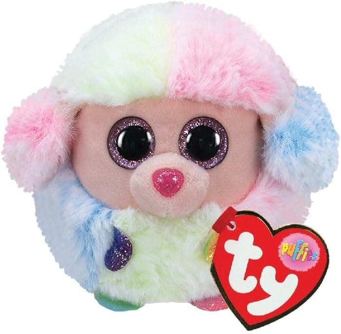 Ty UK Ltd Caniche Rainbow | Peluche multicolor 7 cm para crianças