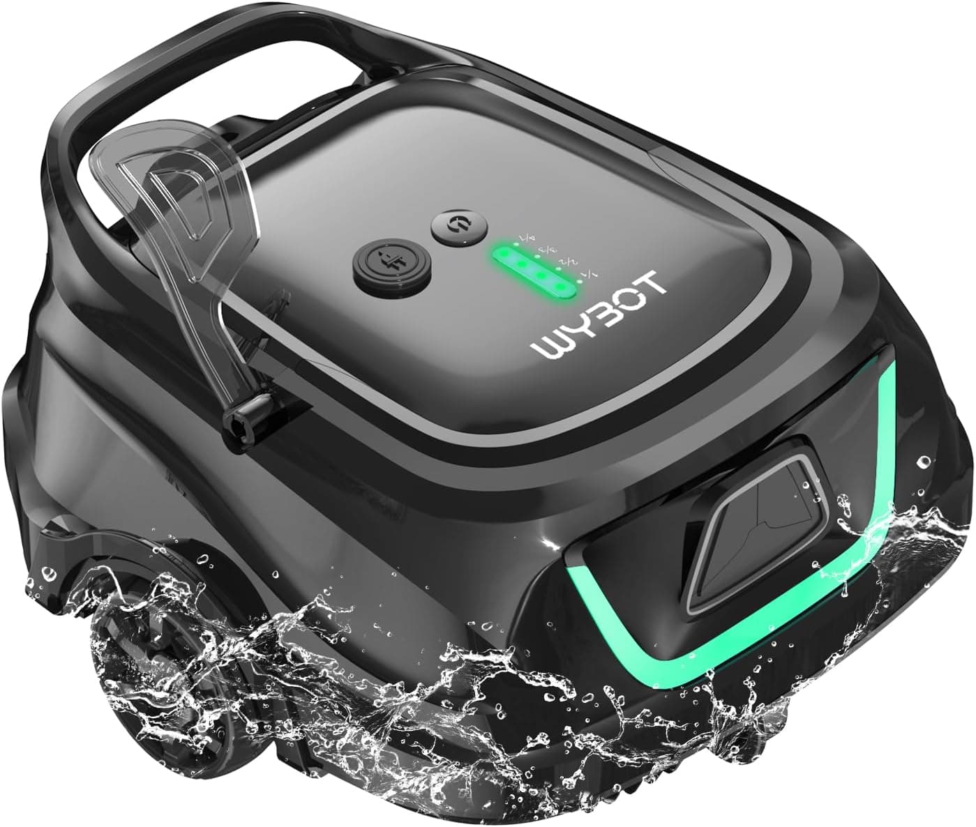 WYBOT A1 Robot Limpeza de fundos piscina com turbo alimentado, limpeza profunda 100 fagor , filtração dupla, design exclusivo para casas (120 min duração)