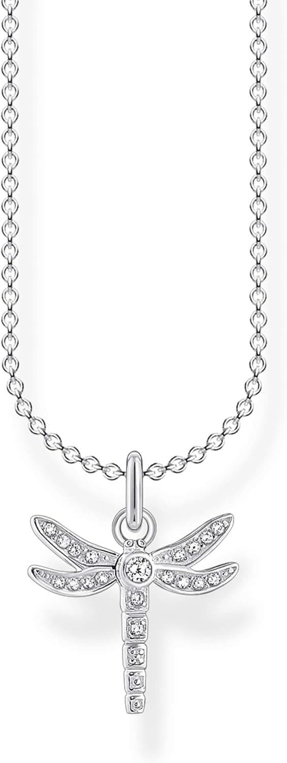 Thomas Sabo Colar libelinha 36 - 38 cm, prata esterlina