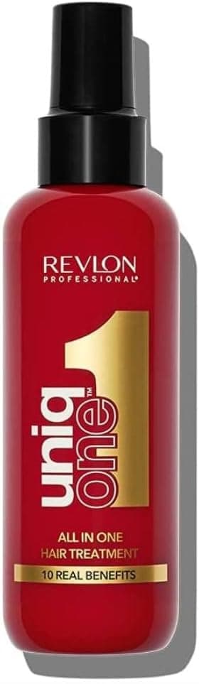 REVLON PROFESSIONAL UniqOne All in One Protetor térmico para cabelo, hidratação profunda do cabelo, tratamento em spray sem enxaguar, desembaraçador cabelo mulher - fragrância clássica 150 ml