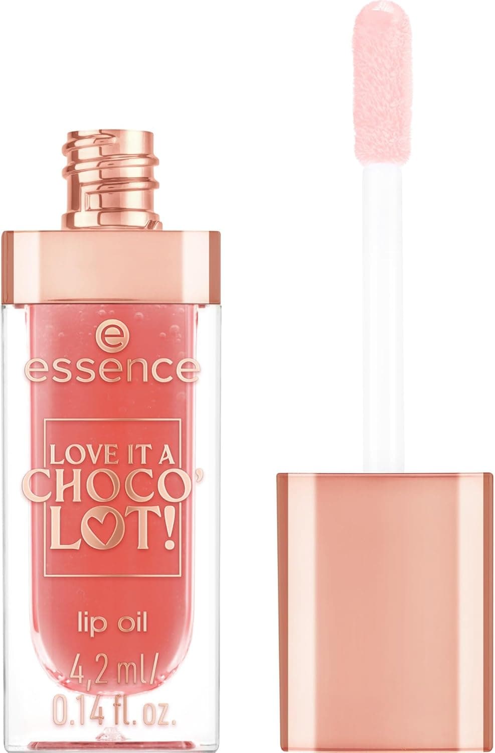 Essence Cosmetics Óleo labial LOVE IT A CHOCO' LOT, com gorduras, brilhante, 4,2 ml