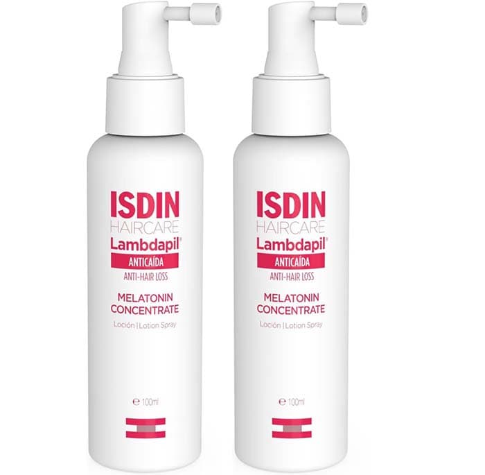 ISDIN Lambdapil Melatonin concentrate, loção anti-queda com melatonina, fortalece o cabelo e ajuda a reduzir a sua queda, melhora a densidade e volume do cabelo, 100 ml