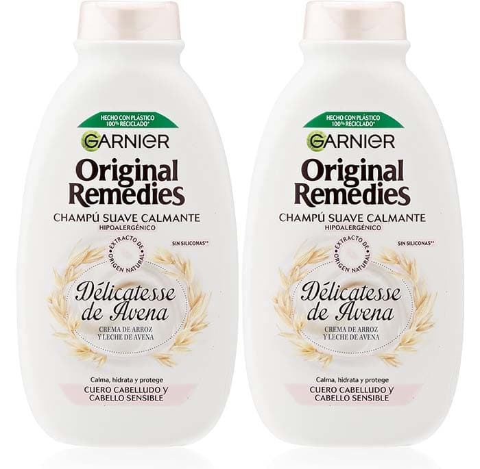 Garnier Champô macio calmante com delicatesse de aveia, multi, 300 ml x 2