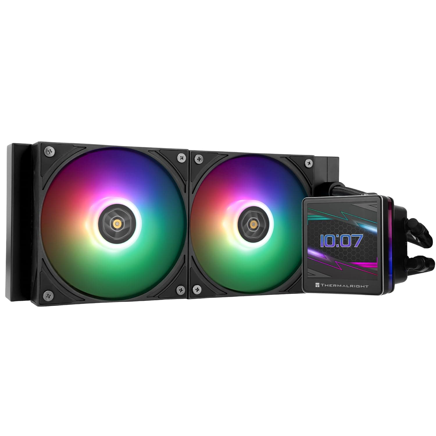 Thermalright Grand Vision 240 ARGB | Sistema de refrigeração líquida AIO 240 mm com ecrã LCD IPS 3,4'' para CPU