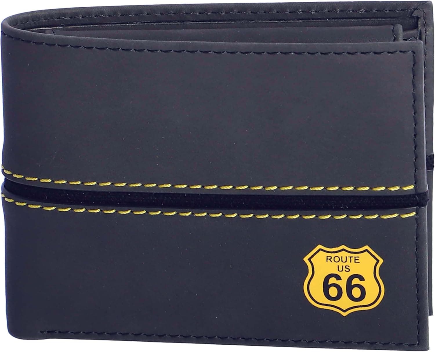 ROUTE 66 - Carteiras para homem - Carteira homem com porta-moedas - carteira porta-cartões homem - carteira pele homem com RFID ideal como presente para homens - carteira homem pele