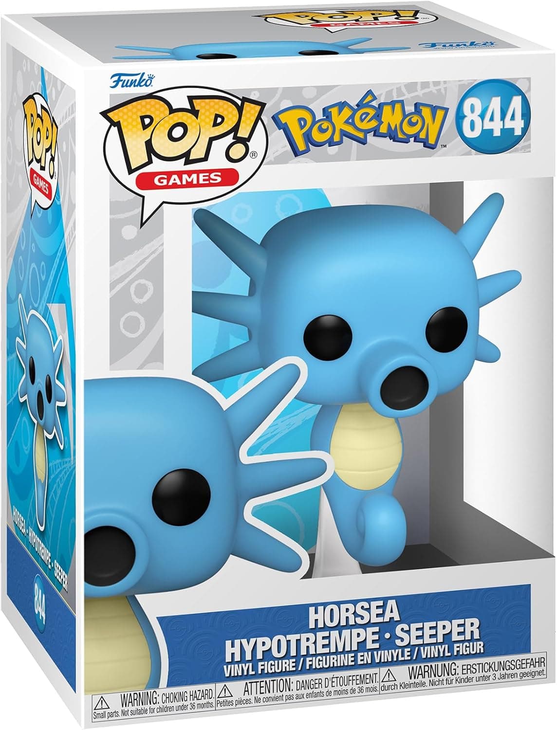 Funko Pop! Games: Pokemon - Horsea - Figura de vinil colecionável - ideia de presente- Mercadoria oficial