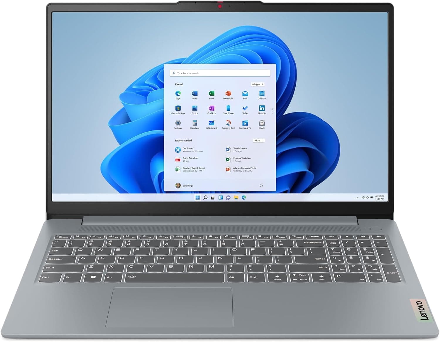 Lenovo IdeaPad Slim 3 Gen 8 – Computador portátil FHD de 15,6" (AMD Ryzen 7 5825U, 16 GB RAM, 512 GB SSD, AMD Radeon, Wi-Fi 6, Win 11 Home, Office Trial) teclado QWERTY espanhol 