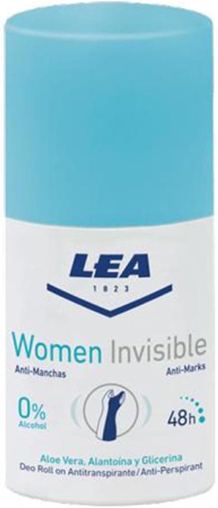 Lea Aloe Vera Invisible | Desodorizante de aloe vera para mulher, 50 ml