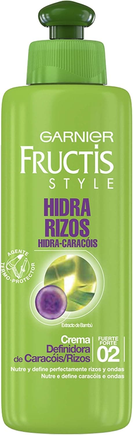 Garnier Fructis Style Hidra caracóis creme definição forte número 2 tratamento empilhar, preto, 200 ml