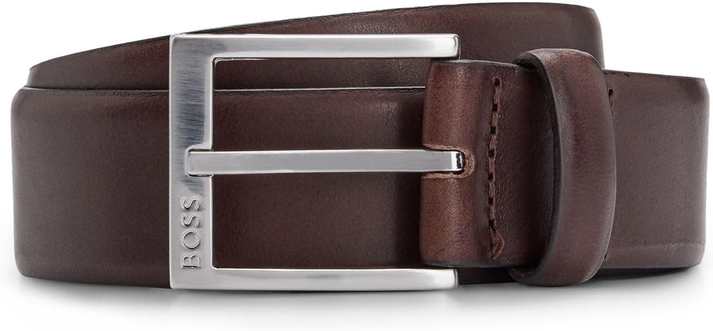 BOSS Dark Brown203 Cinto para Homem 