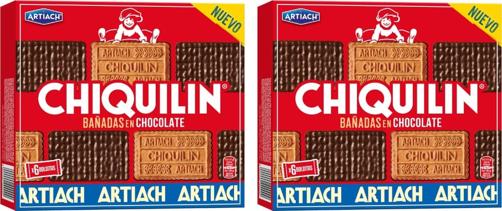 Artiach Boy | Bolachas cobertas com chocolate, 200 g x 2