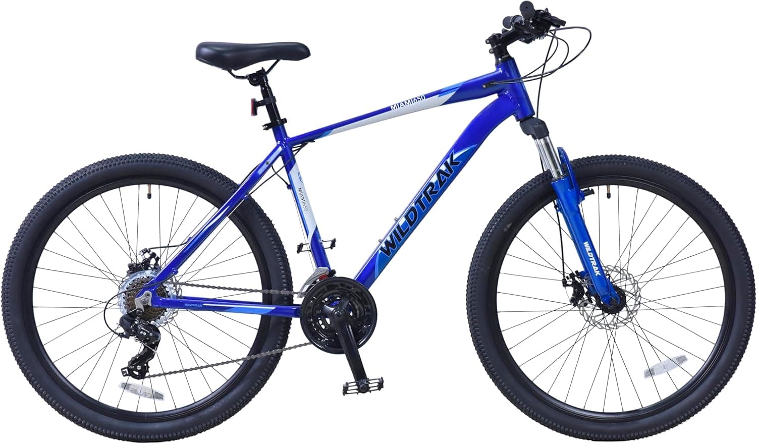 WildTrak Miami 27,5 polegadas 650B 7 velocidades Ladies bicicleta de montanha para adultos, azul, ciclismo