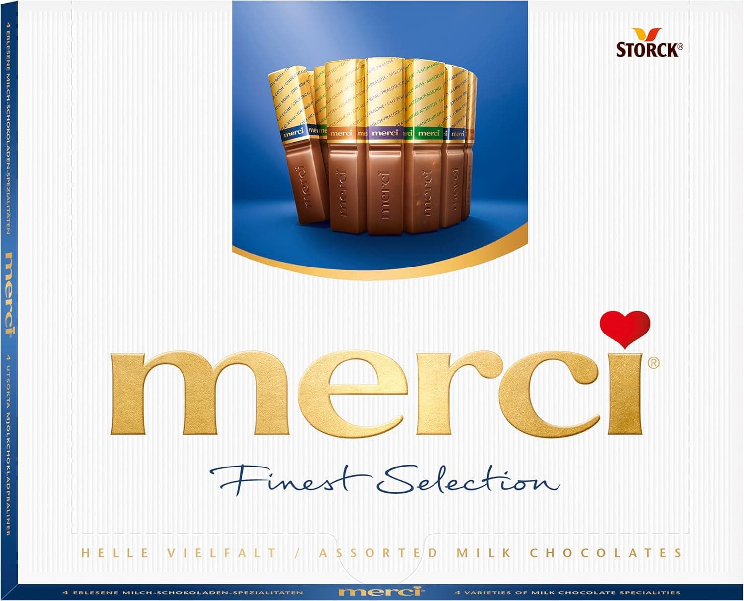 Merci Barrinhas de chocolate com leite - 250 g
