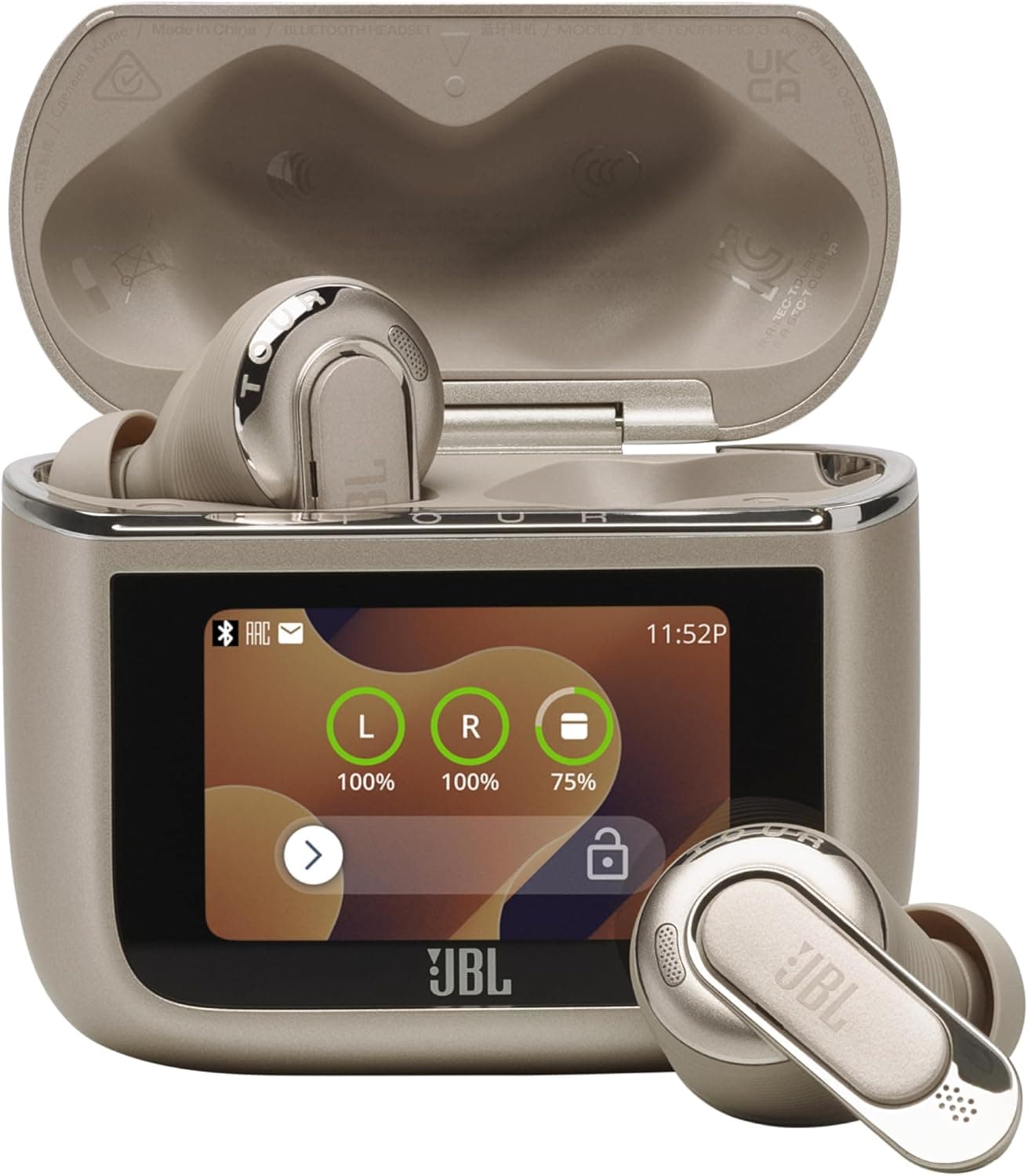 JBL Tour Pro 3 | Auriculares bluetooth com cancelamento de ruído e estojo inteligente
