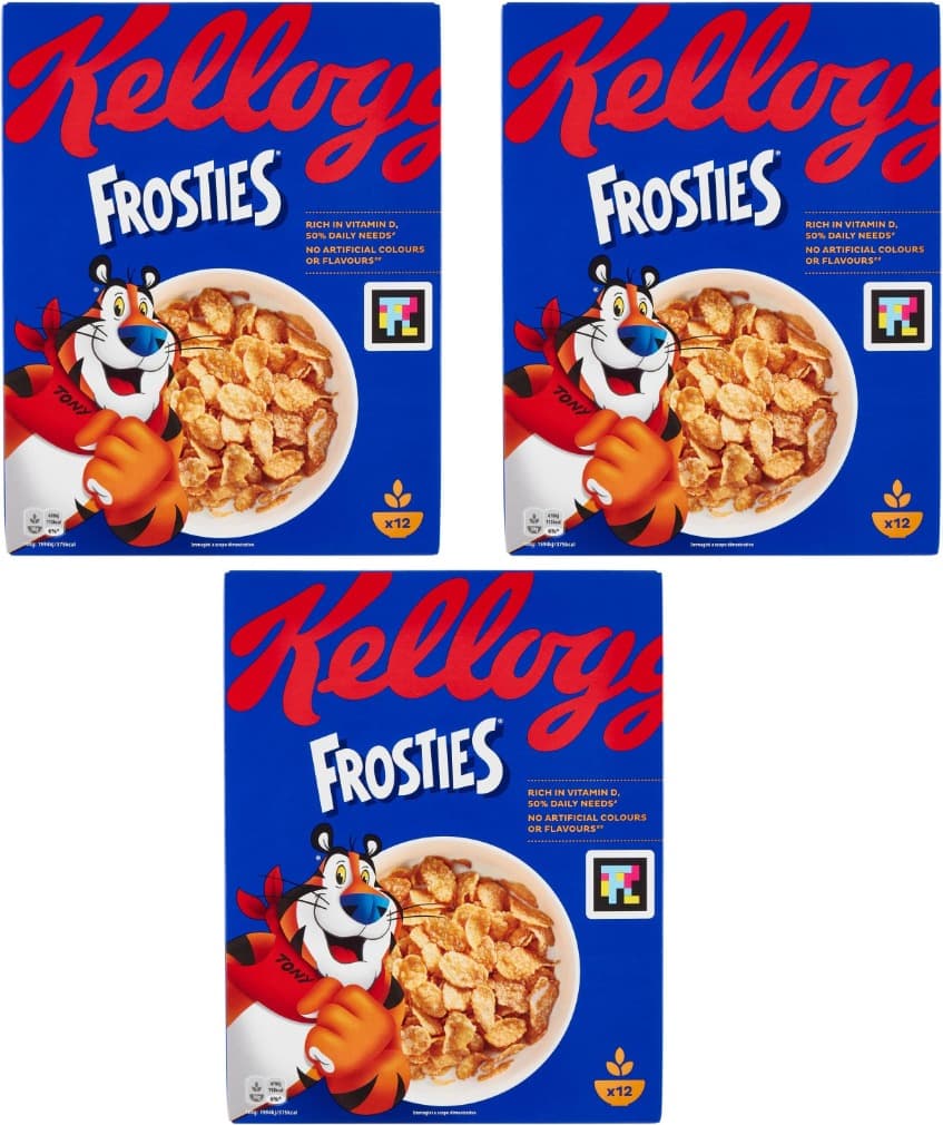 Kellogg's - Flocos de milho Frosties, 375 g x 3