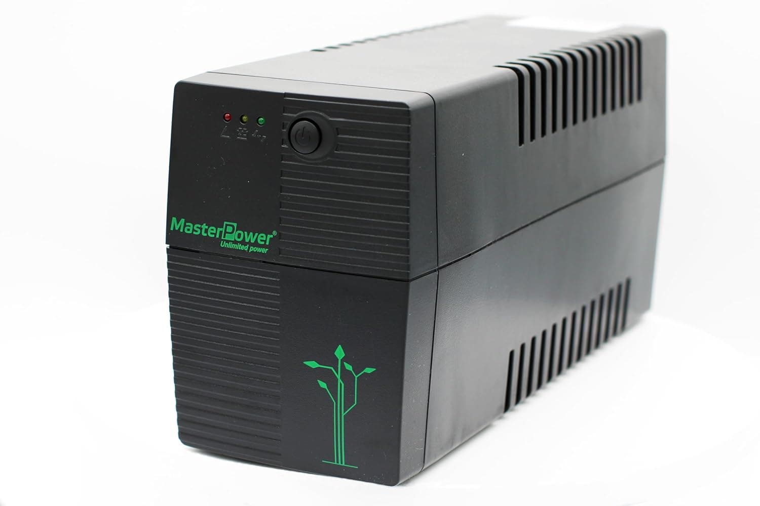 Master Power, sistema de alimentação ininterrupta SAI, UPS 650 VA, tensão constante de saída 360 W, 2 tomadas Schuko