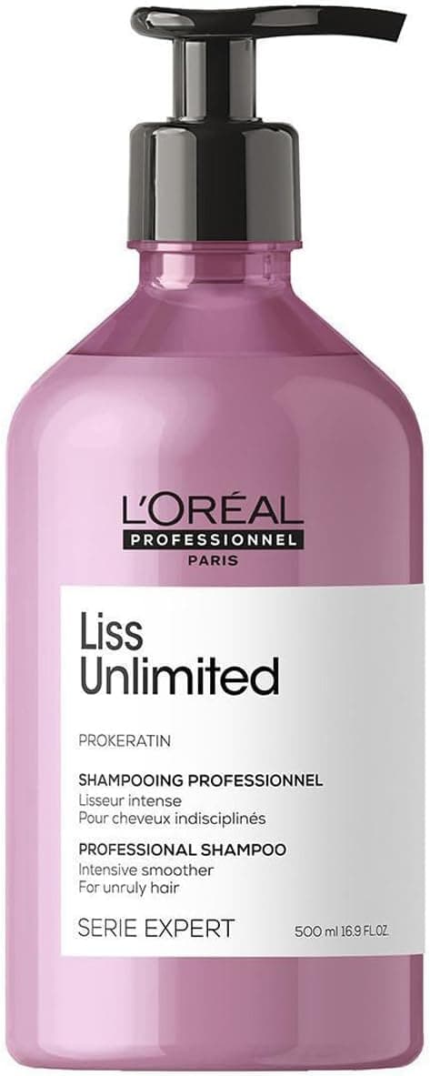 L'Oréal Professionnel, Shampoo alisador intenso para cabelo rebelde e frisado, Liss Unlimited, SERIE EXPERT, 500 ml