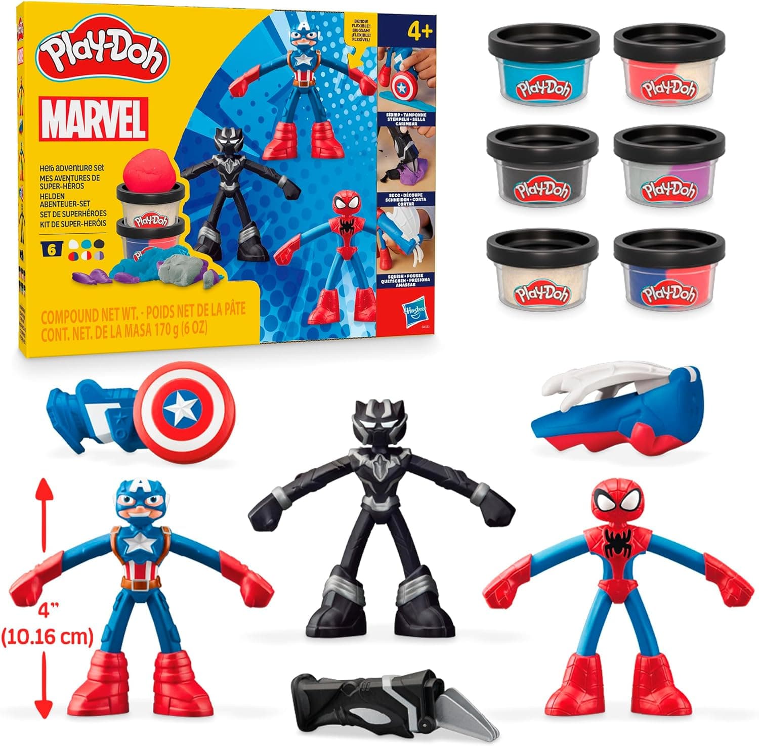 Play-Doh Marvel, Conjunto de conjunto com figura de ação