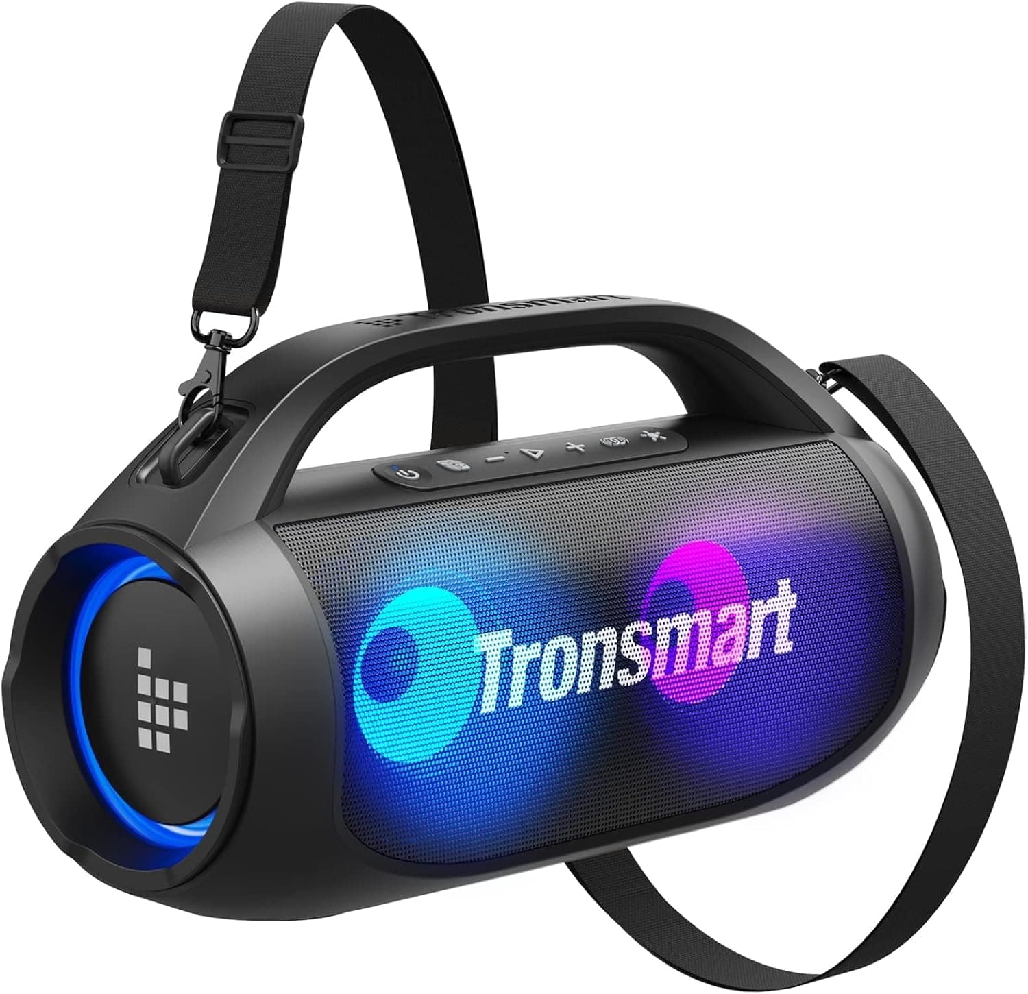 Tronsmart Bang SE Altifalante Bluetooth 40W, altifalantes portáteis potentes, luzes LED, impermeável IPX6, 24H de reprodução, som estéreo, Aux e Power Bank, Speaker com Bluetooth 5.3 para festas