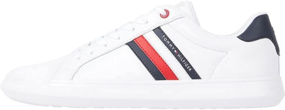 Tommy Hilfiger Essential Leather Cupsole Fm0fm04921 Sapatilhas para homem