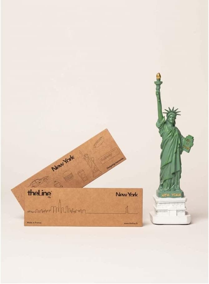 The Line, Mini silhueta de New-York de 19 cm, aço preto
