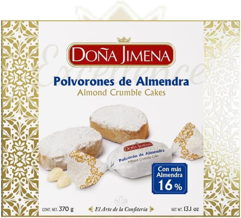 Doña Jimena Excellence | Doce tradicional de Natal em pó de amêndoa, receita artesanal, 370 g