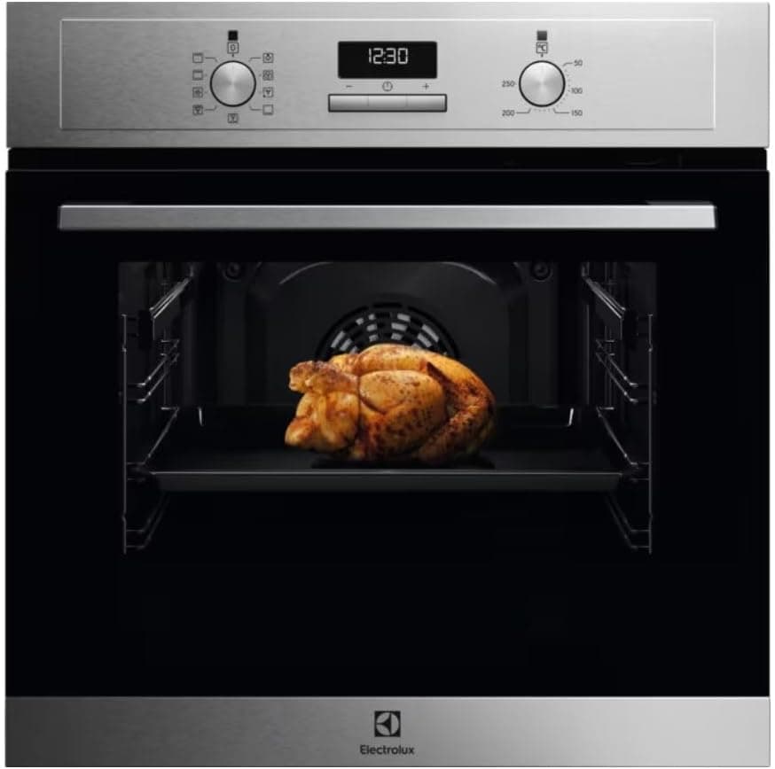 Electrolux EOF3H50BX Forno multifunções, série 600, função de brilho, potência de 2090 W, brilho de 2090 W, 7 funções, limpeza AquaClean, capacidade de 65 l, exibição LED, classe A