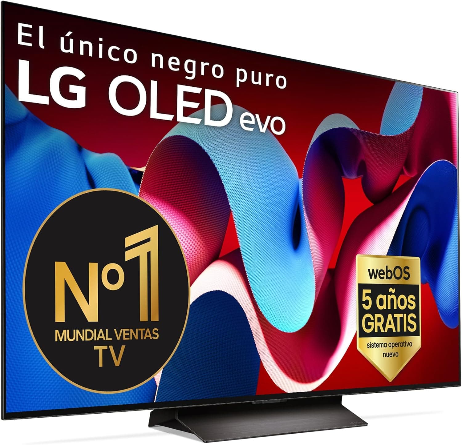 LG OLED55C45LA, 55", OLED 4K, série C4, 3840 x 2160, Smart TV, WebOS24, Processador a9, Dolby Vision, Dolby Atmos, TV Gaming, 144 Hz, AMD FreeSync, preto