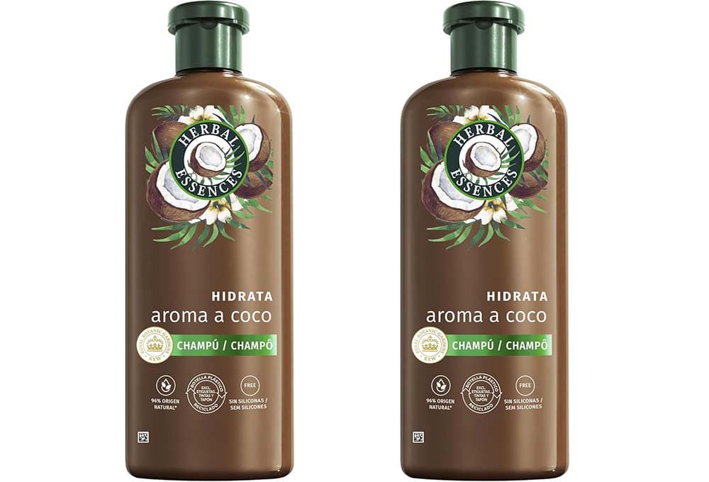 Herbal Essences Shampoo hidratante aroma coco, hidratação intensa para cabelo muito seco, 350 ml