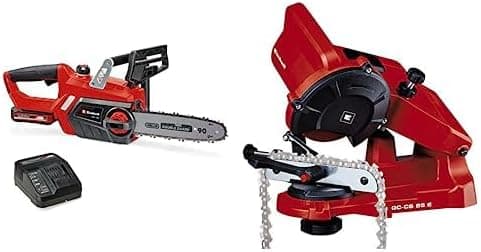 Einhell Motosserra a bateria GE-LC 18/25 Li Kit Power X-Change (18 V, velocidade de corte 4,3 m/s, comprimento de corte 23 cm, corrente e espada Oregon, bateria de 3,0 Ah e carregador)