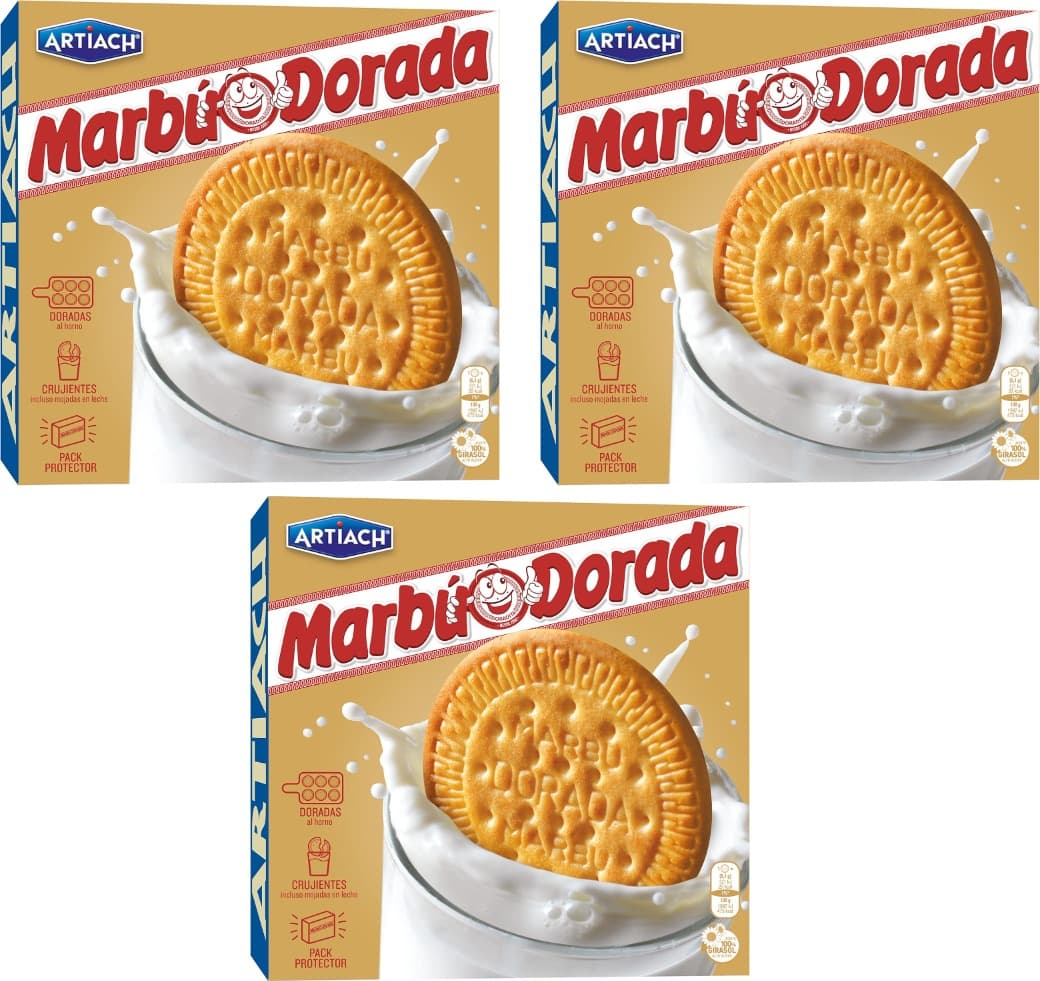 Marbú Dorada | Bolacha clássica crocante 600 g x 3