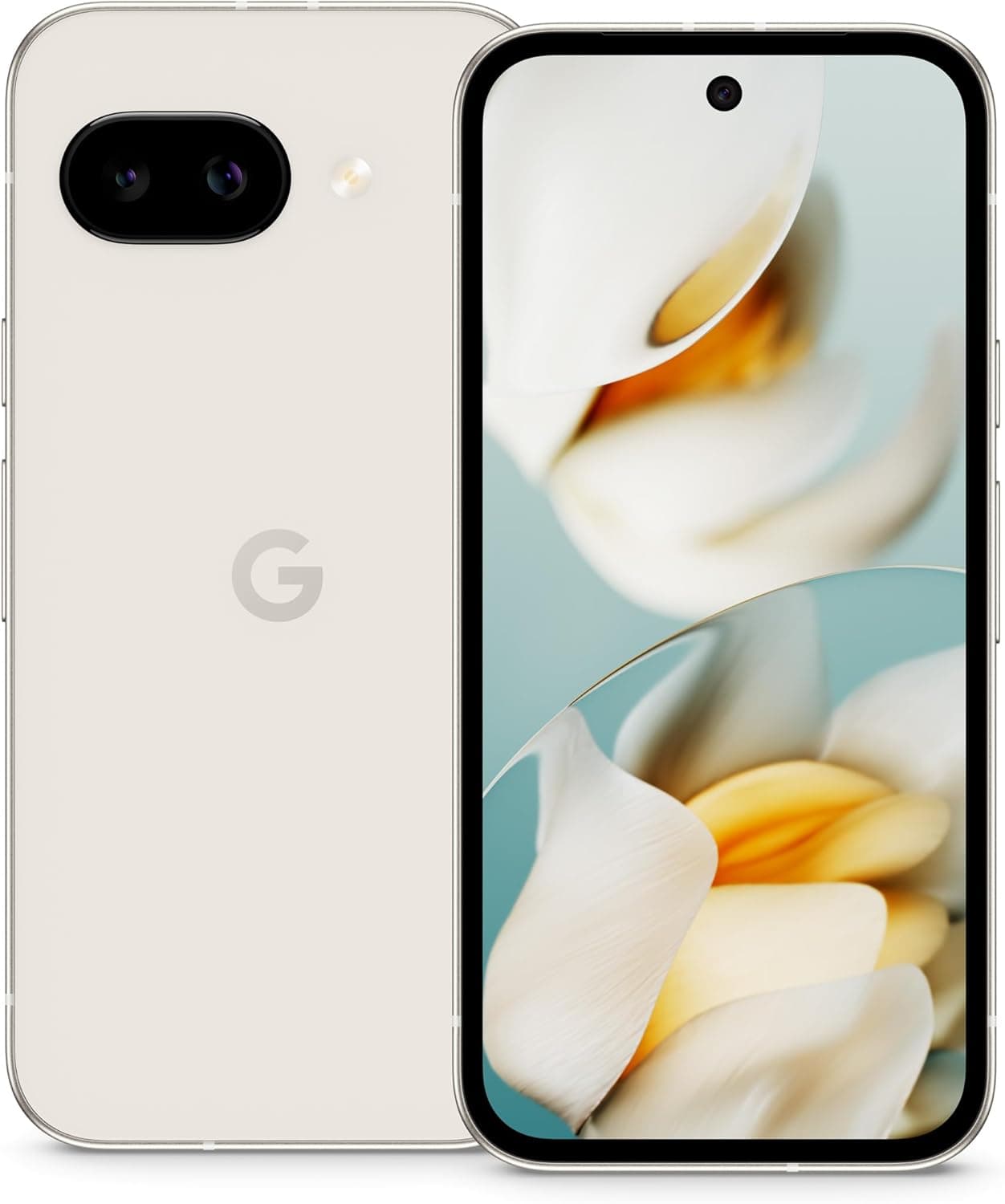 Google Pixel 9a Smartphone Android livre com câmara com IA, bateria para o dia todo e poderosas funcionalidades de segurança: Porcelana, 128 GB