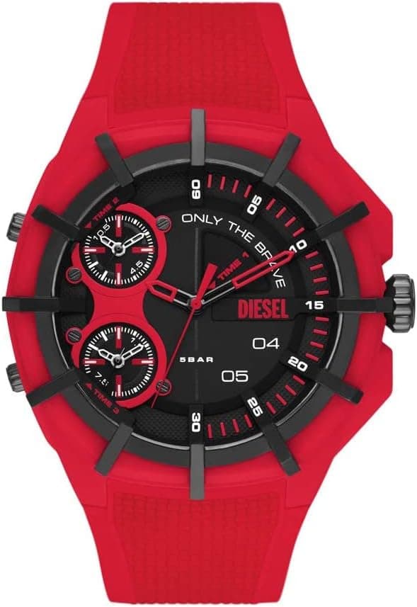 Diesel Framed | Relógio cronógrafo de quartzo para homem com bracelete em silicone, aço ou pele