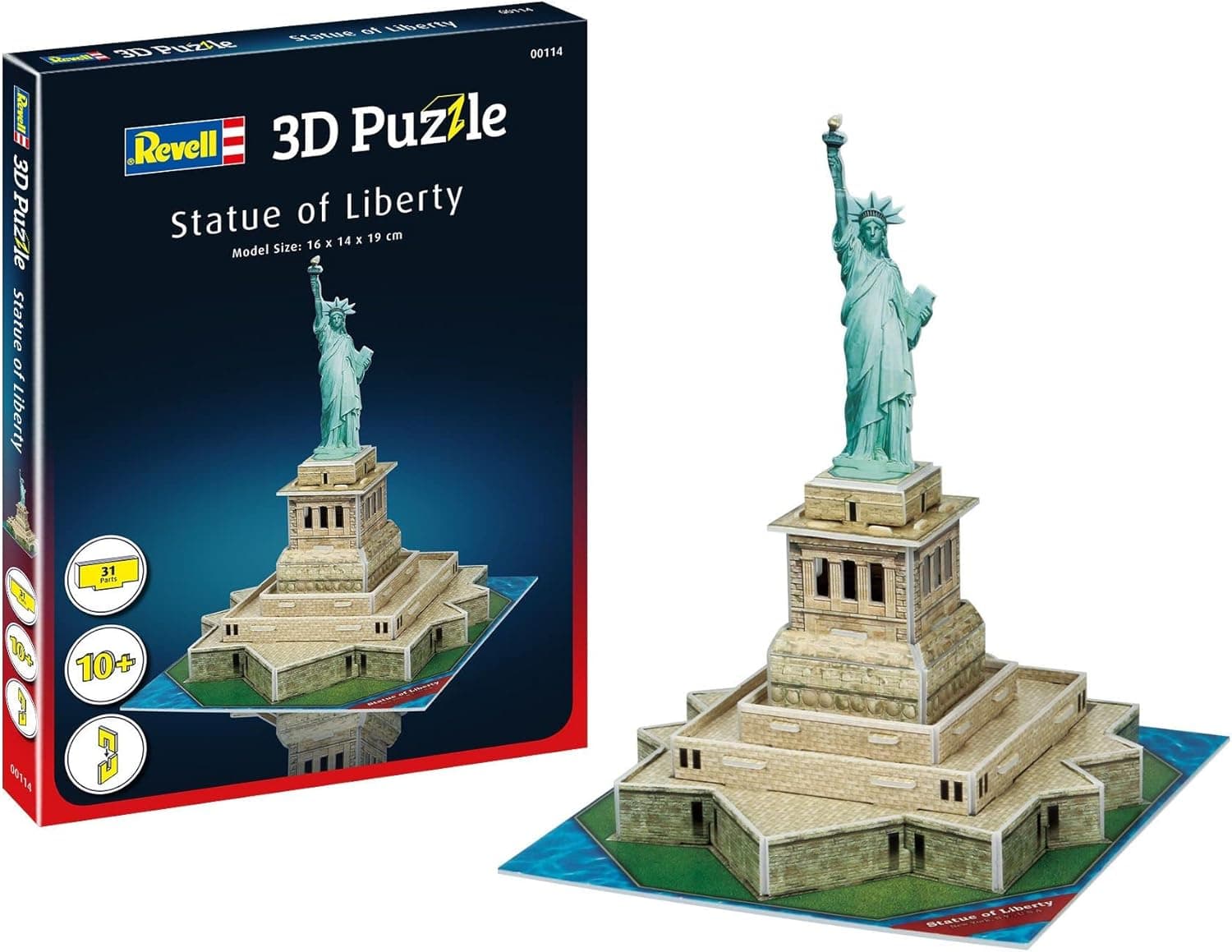Revell - Quebra-cabeças Estátua da Liberdade New York Puzzle 3D Puzzle, multicolorido (4009803895383)