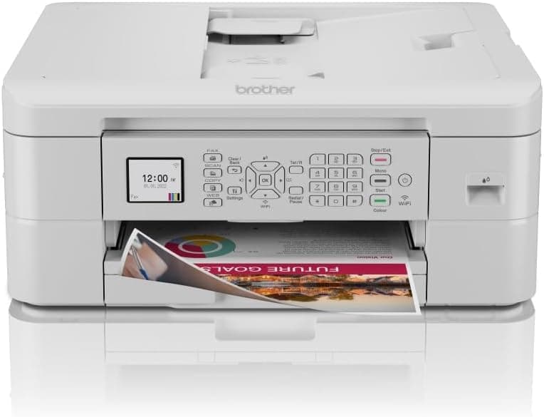 Brother MFCJ1010DW Impressora multifunções de tinta com Fax, WiFi, WiFi Direct, conexão a dispositivos móveis, ADF e impressão automática de dupla face