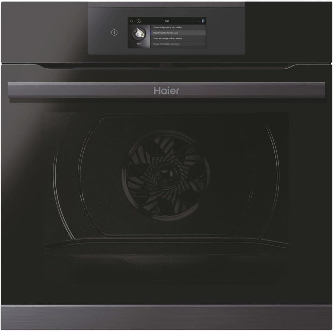 Haier I-TOUCH Série 4 HWO60SM5T9BHD - forno embutido (60 cm, função Wi-Fi, limpeza de pirólise, 14 funções), cor preta