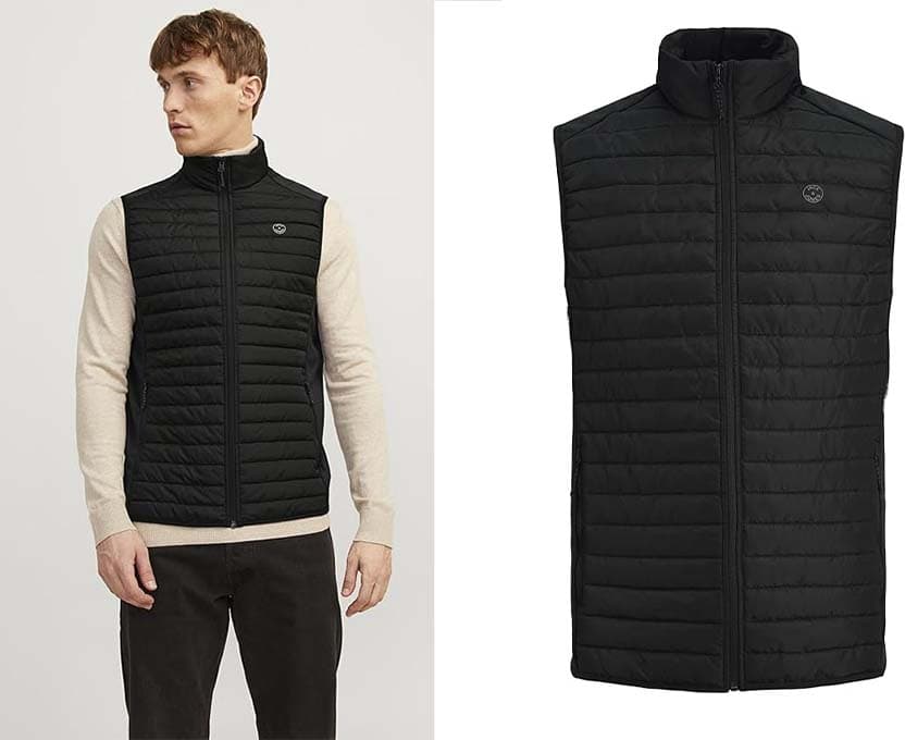 JACK & JONES Puffer Gilet Colete para homem