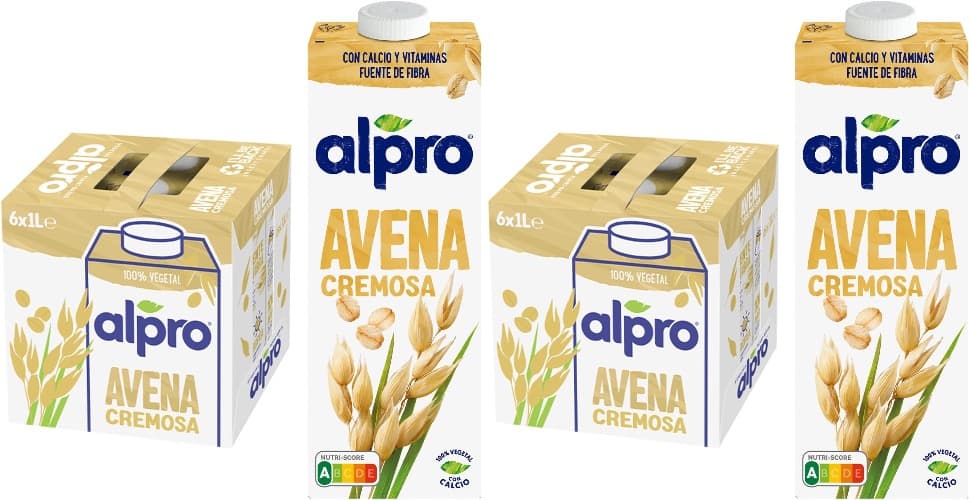 Alpro Bebida vegetal de aveia, embalagem de 12 litros