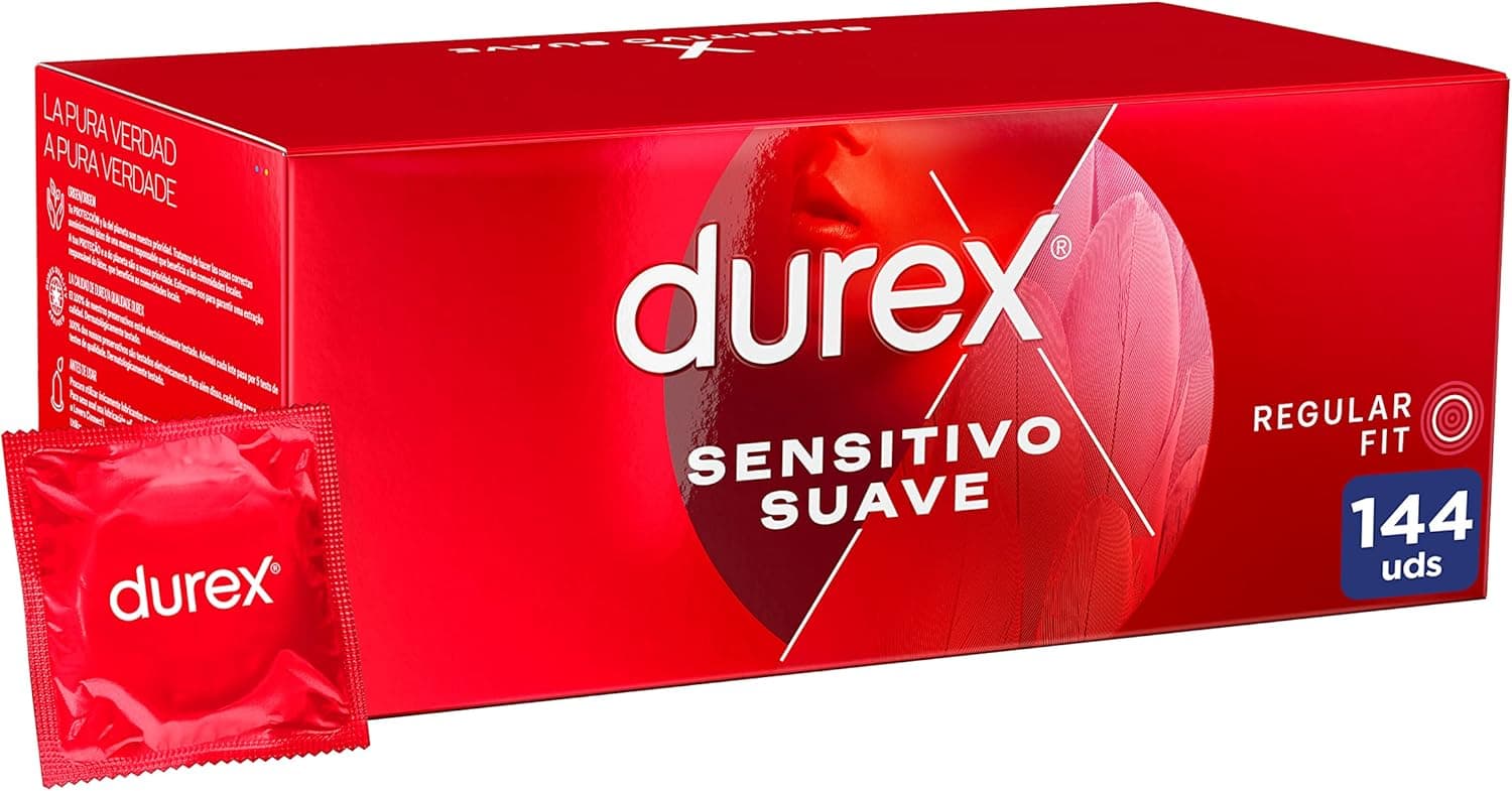 Durex Preservativos ultra-finos sensitivo suave - 144 preservativos