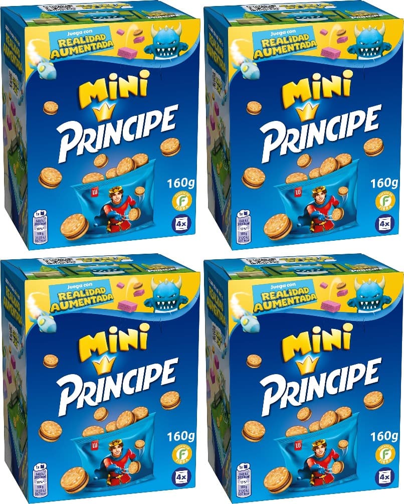 Principe Mini Sandwich | Bolachas recheadas com creme de chocolate de leite 160 g