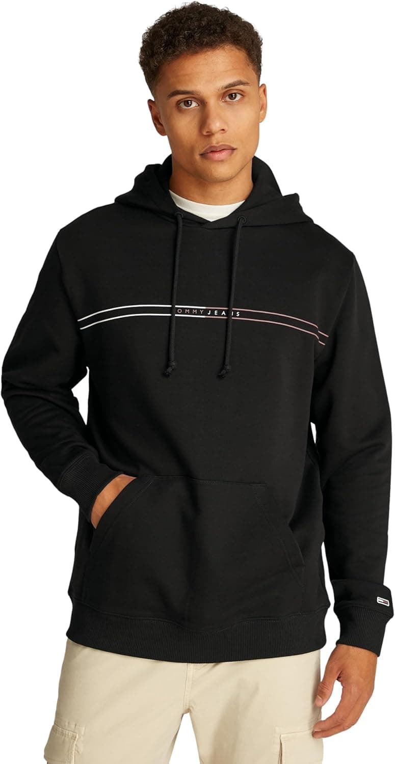 TOMMY JEANS TJM Reg Entry Graphic Hoodie Ext Dm0dm20847 Camisola com capuz para homem