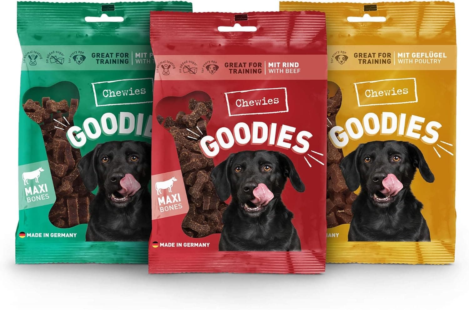 Chewies Prémios para treino de cão, 3 x 200 g 
