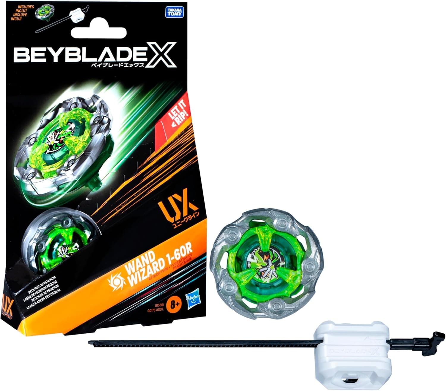 Hasbro Beyblade BBX Wand Wizard 1-60A | Pião de combate para crianças