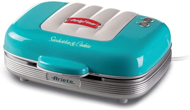 ARIETE 1972/01 3 em 1 Sanduicheira com moldes para cupcakes e donuts